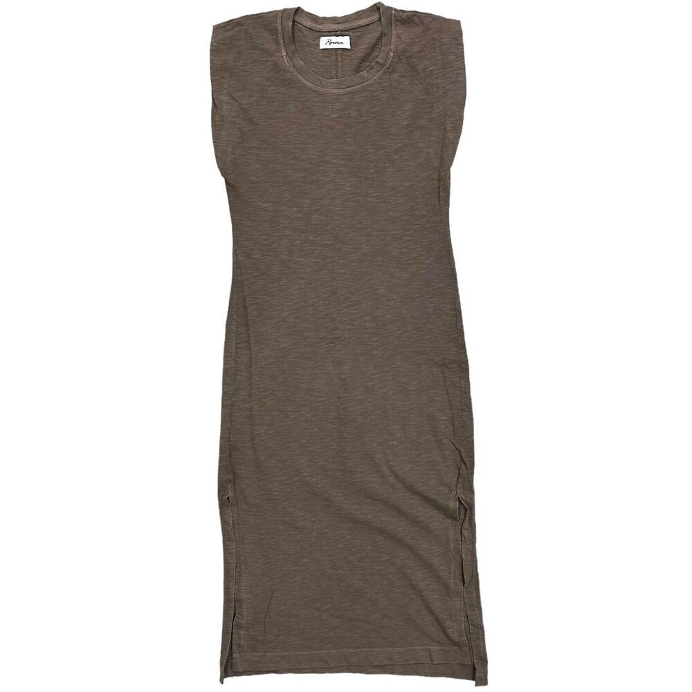 Rowan Women's Georgia Slub Cotton Muscle Long Tank Dress in Harvest